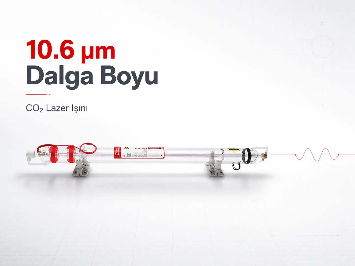 10.6 μm CO₂ lazer dalga boyu açıklama görseli