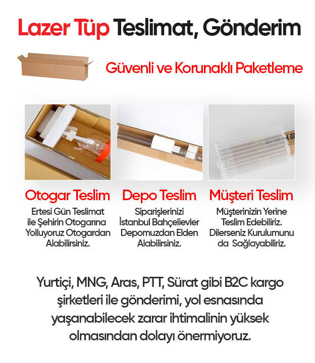 Hunst CO2 Cam Lazer Tüp (Karbondioksit Lazer Tüp) - 6